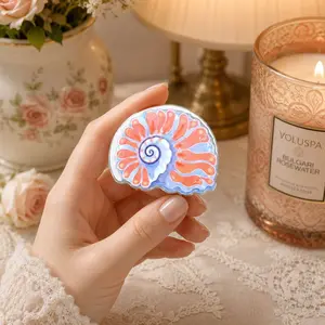 Nautilus Shell Phone Grip | Coastal Ocean Phone Holder | Beach Aesthetic Phone Stand