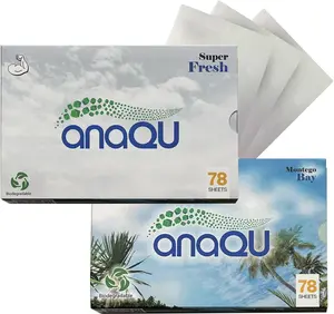 Anaqu Detergent Sheets for Impeccable Clean Clothes | Ideal for Delicate Fabrics & Sensitive Skin | Infant-Safe Cleaning. Eco-Friendly Easy to Use Sheets 78 Sheets per pack