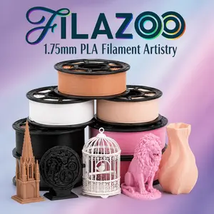 PLA 3D Printer Filament 1.75mm, 1kg Silk PLA Spool for FDM Printing