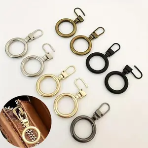 Detachable Zipper Head, 5 Counts/set Metal Zipper Pendant Accessories, DIY Design & Personalized Customization Zipper Head for Bag, Coat, Clothes, Shoes