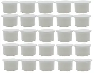 Poolzilla White Pool Safety Fence Hole Cover (25 Pack / 50 Pack)
