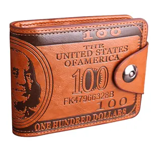 Men's PU Leather Bifold Wallet, Credit Card & Photo Holder Billfold for Men