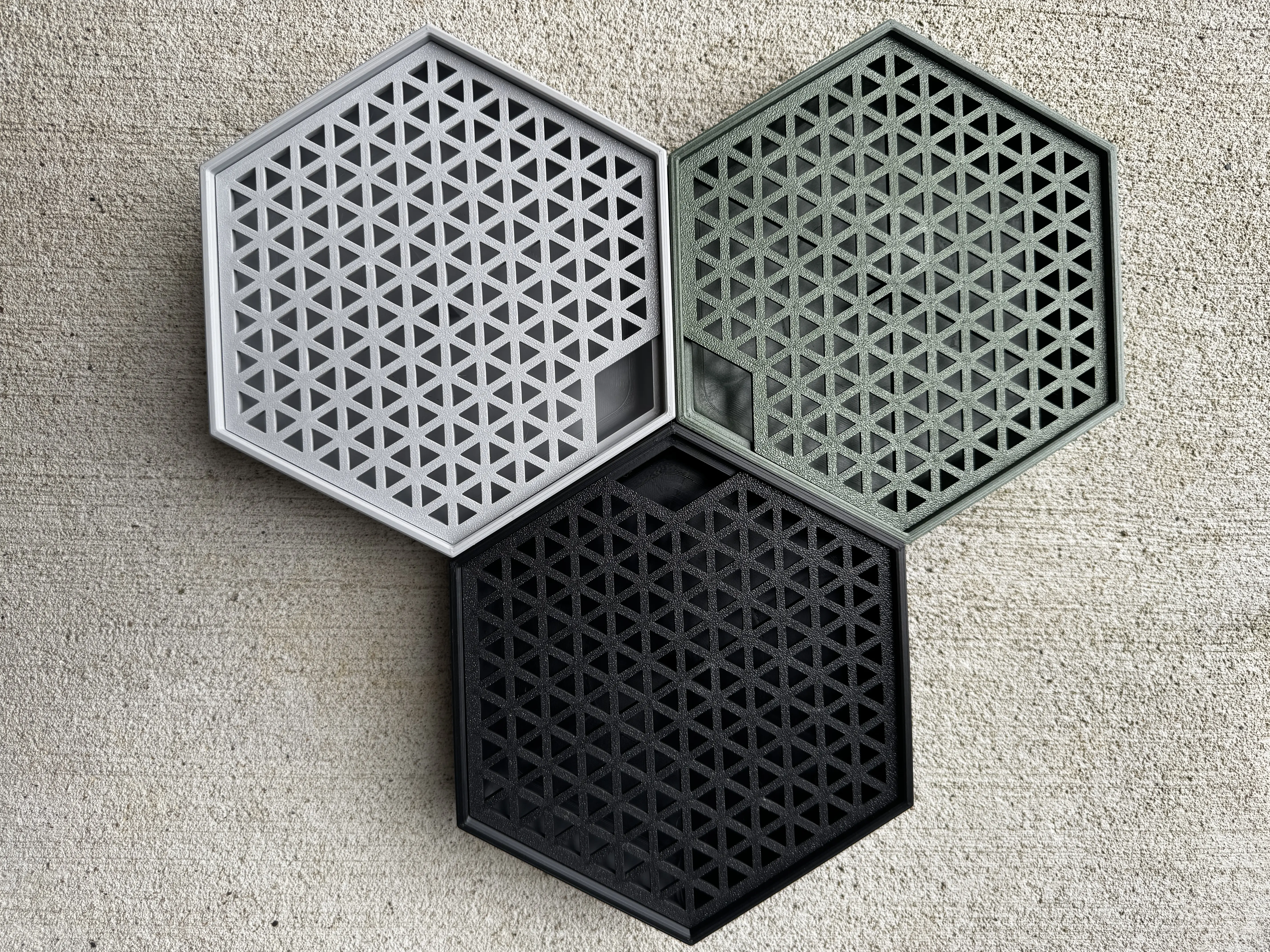 Plant Humidity Tray 6 Inch – Hexagon Pebble Tray for Indoor Plants with Removable Grid