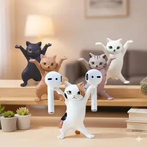 Cute Cat Bookshelf Decor, Multi-functional Desktop Organizer for Office, Adorable Cat Bookend, Non-Slip Desk Accessory, Modern Home Decor, Aesthetic Room Decor for Girls, Creative Gift Idea