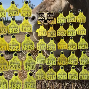 Original Cow Tag Western Keychain