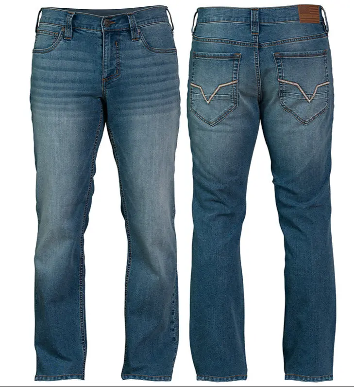 Howitzer Original Men's Jeans in Stretchable Ring-Spun Cotton Denim, Relaxed Athletic Fit, Plain Casual Menswear with Reinforced Construction, Fabric, 36X30