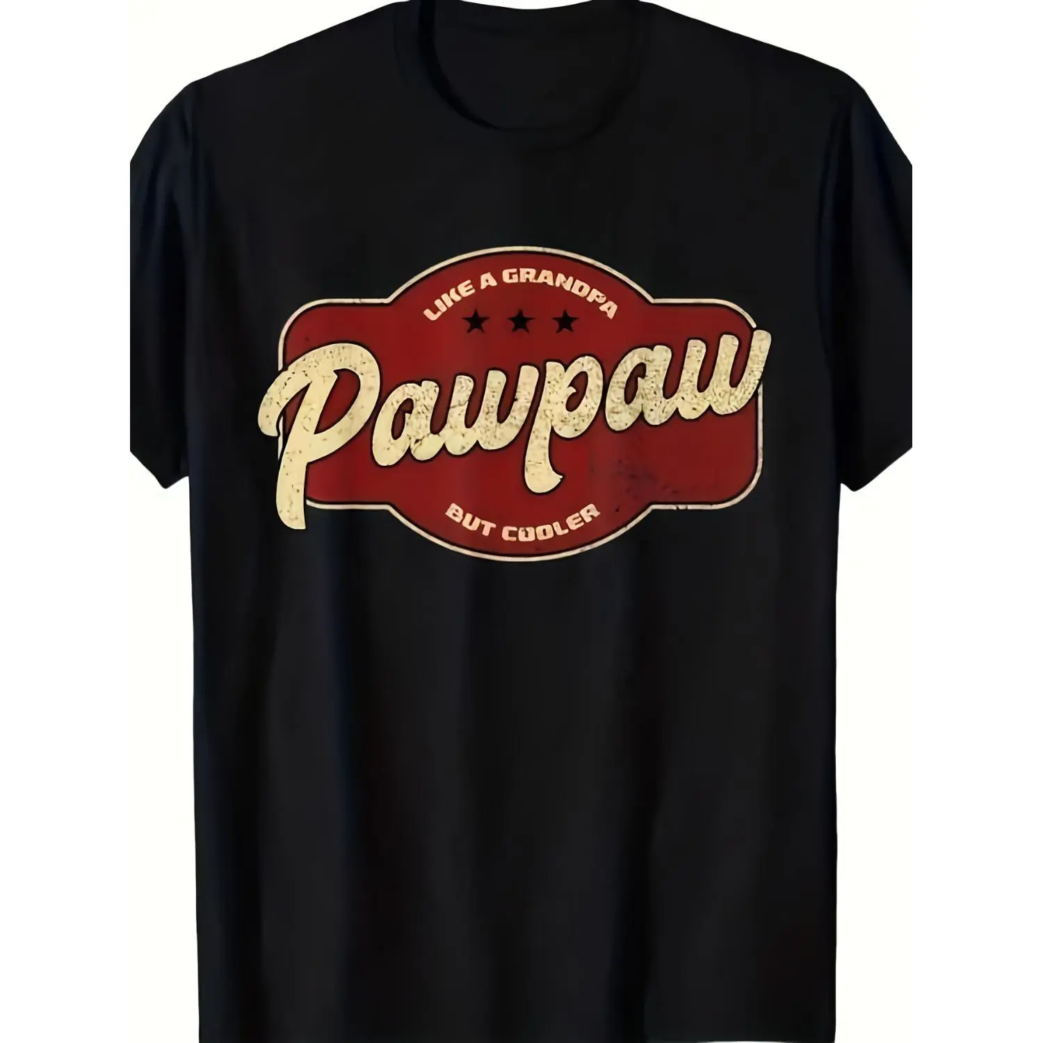 Summer Comfortable Cotton Pawpaw Printed T Shirt Featuring Loose Fit Short Sleeves Crewneck Casual Plus Size for Everyday Wear
