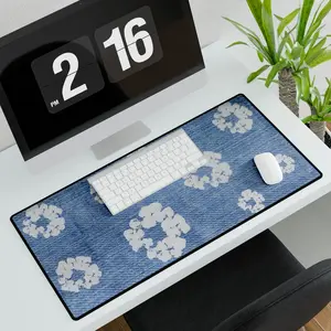 Denim Tears Desk Mat, Unique Design Denim Tears Artifical Desk Pad Aesthetic Desk Decor - Tech Accessories - Home Decor Ideas - Gift for Him