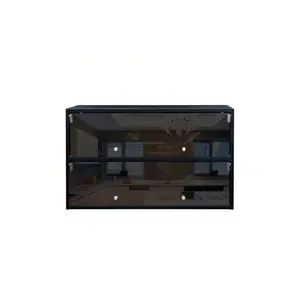 Special sale  Black Glass Door Box Shoe Storage Cabinet With LED Light Give Your Favorite Shoes The Display Space They Deserve