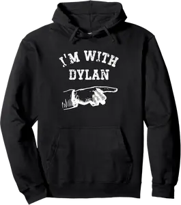 I'm With Dylan Funny Personalized Matching Buddy Pullover Hoodie - 33B0DJYCX7D1