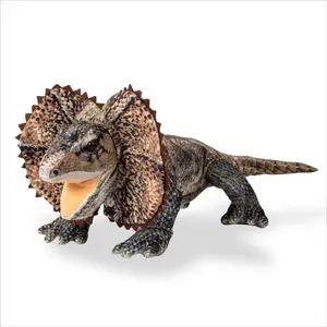 Real Planet™ Brown Frilled Neck Lizard Realistic Plush Stuffed Animal