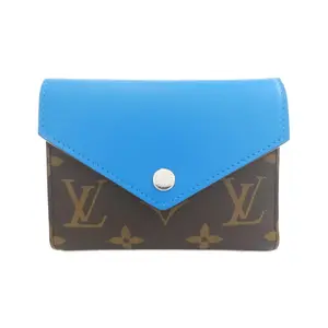 Pre-owned Louis Vuitton Canvas Small Leather Goods Monogram Macassar Portefeuille Victorine Wallet