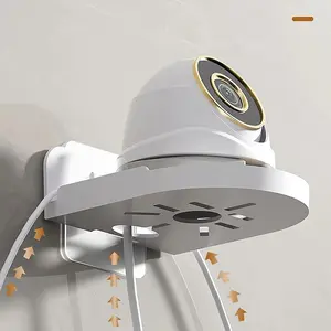 1pc Wall-Mounted Camera Holder Tray - No-Drill,  Home Security Cameras, Router & Projector - Space-Saving Wall Shelf with Adjustable Angle, Ideal for Living Room & Office, Camera Holder for Wall, Security Camera Accessory, Minimalist Design, Sleek Finish