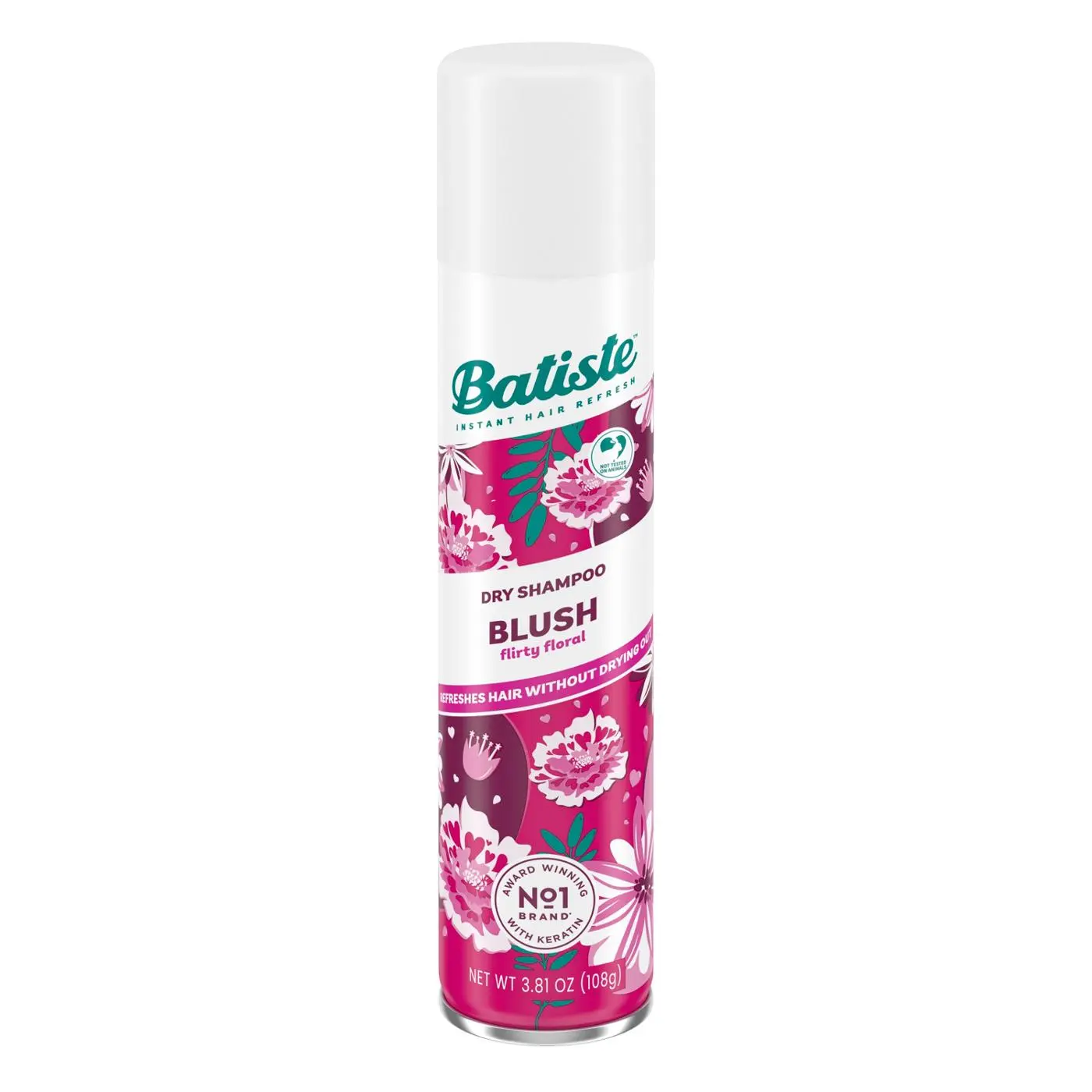Floral No-Water Needed Dry Shampoo - Oil-Absorbing, Blush-Toned, 3.81 oz Refreshing Haircare Product