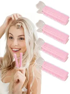 4pcs Women's Bangs Curlers High Volume Hair Accessories, Cute Macaron Color Air Bangs Styling Tool, Valentine's Day Gift, Mother's Day Present, Volumizer Air Curler