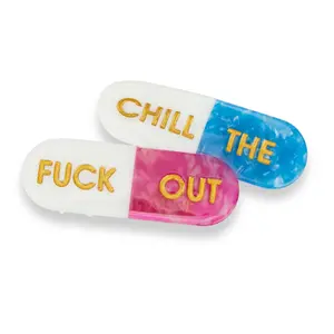 Pills Acetate Hair Claw Clip