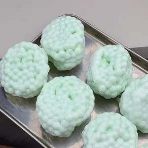 1PC double-layer handmade ice-skin ball, magical texture sand rolling ball toy, air-repellable handmade ball, a very nice toy suitable as an ideal gift for children and adults, fidget toy, a great gift for sharing Grape Crystal Mochi Set glitter