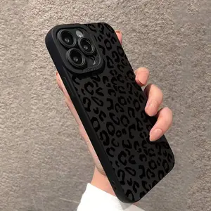 Apple Basic Phone Cases TPU Shockproof Protective Case Compatible With iPhone 17 16 15 14 13 12 11 Pro Max 17Air 16E 16/15/14Plus Leopard Print Vintage Anti-Fall Cover