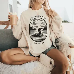 Comfort Colors Stupid Canadian Wolf Bird Shirt, Heated Rivalry T-shirt, Hockey Romance LGBT Tee, Unisex Cotton Top