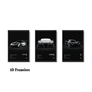 Set of 3, Vintage Racing Posters, Classic Racing Murals, Supercar Canvas Prints, Decor for Men's Rooms, Aesthetic Decor for Men's Dorm Rooms, Decor for Bedrooms and Offices, 2D Flat Frameless Canvas Posters