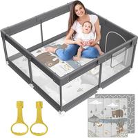 47*47 baby playpen with mat-Dark gray
