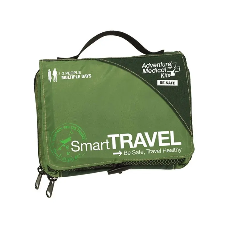 Adventure Medical Kits Smart Travel Series First Aid Kit for 1-2 People, Well-Organized and Labeled with Hospital Quality Tools, Comprehensive Travel Medicine Guidebook, Domestic And International Travel