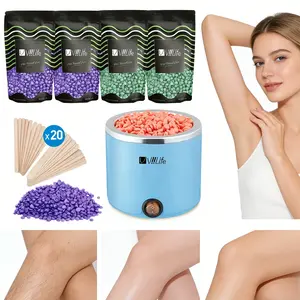 Viilife Complete Hair Removal Kit, Home Use Unisex, Quick Heating Wax Warmer Kit, Waxing Warmer, Includes Wax Beans and Rods, Pain-Free, Gentle for Sensitive Skin