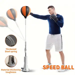 An indoor boxing reflex ball designed to train your reaction skills. The high-quality standing speed ball is equipped with a powerful suction cup, suitable for adults to conduct boxing training and fitness exercises.