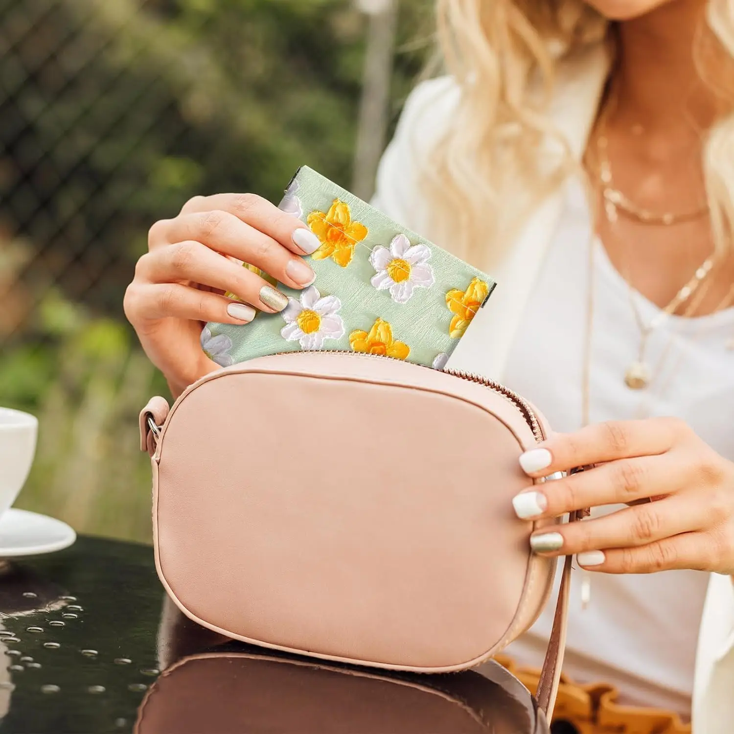 2Pcs PU Leather Small Squeeze Coin Purse Pouch Mini coin Bag Unique And Cute Wallet Cosmetic Bags Change Bag For Women Girls Men (Pink and Yellow Flowers L 2Pcs PU Leather Small Squeeze Coin Purse Pouch Mini coin Bag Unique And Cute Wallet Cosmetic Bags Change Bag For Women Girls Men (Pink and Yellow Flowers L