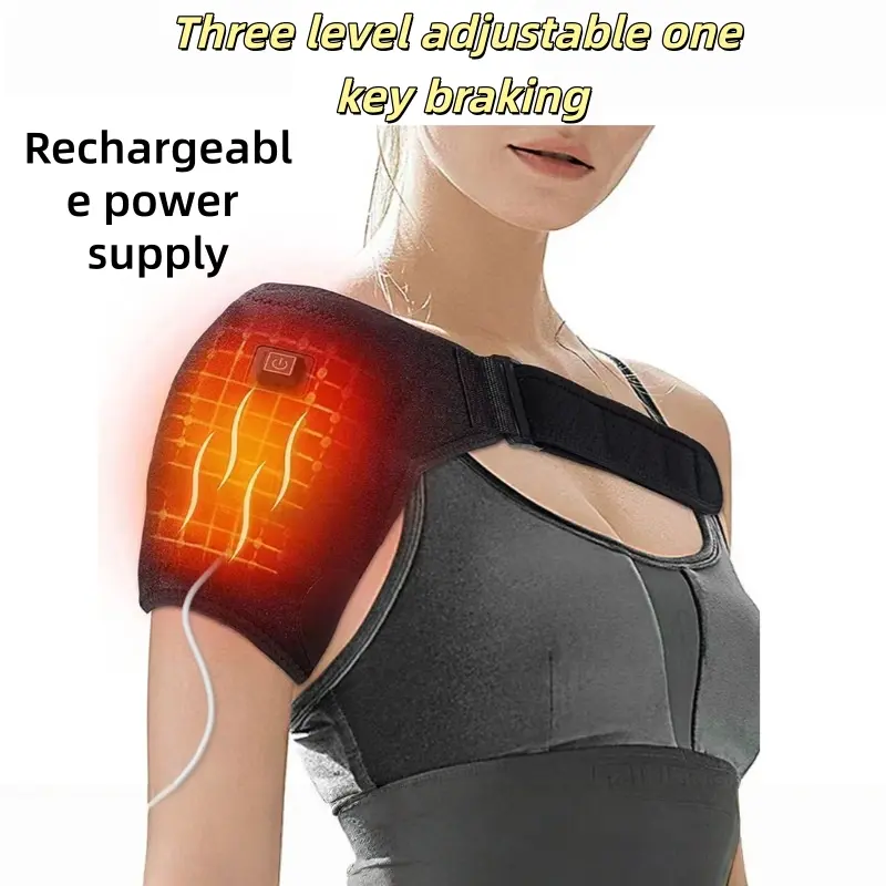Heating Shoulder Wrap USB Plug-In Electric Heat Therapy Warm Heating Pad Hot Compress Pad Self-Heating Moxibustion Shoulder Support Heated Wrap Perfect Gift