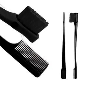 STYLE&DEFINE Double Sided Edge Control Brush Comb for Eyebrows & Lashes Mini Comb Defines Separates Hair Tools