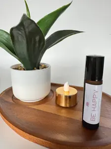 BE HAPPY ESSENTIAL OIL ROLLER (RollOn.EssentialOils.BachFlowers.Aromatherapy.Healthcare.Health)