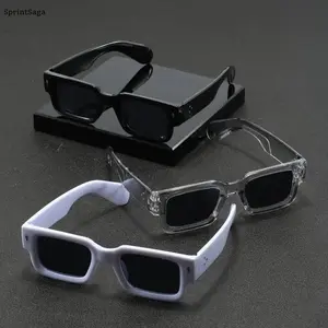 3 Pack Square Frame Glasses for Men Women, Lightweight Retro Y2K Fashion Eyewear, Anti Reflective Clear Lens Glasses, Aesthetic Street Style Glasses for Driving, Festival, Daily Wear