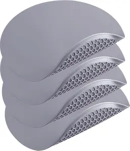 Silicone Microwave Mat - Round 12" x 12" - Set of 4 Heat Resistant Multifunctional Mat, Splatter Guard, Trivet, Hot Pad, Pot Holder