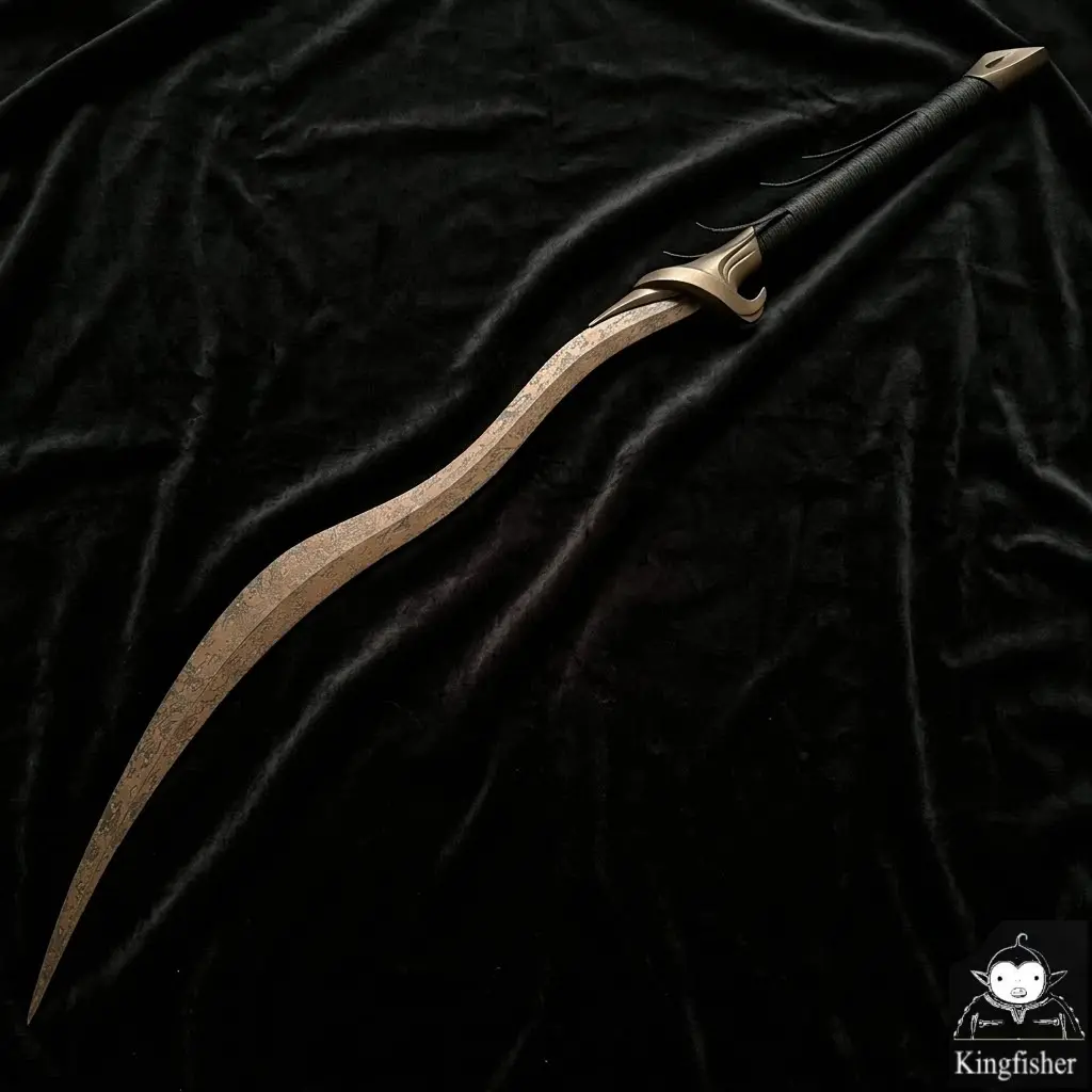 "Bloodhound's Fang" Elden Ring Cosplay Accessory 33" w/ stand Video Game Prop