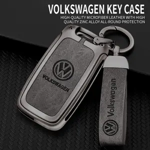 Car Key Cover Fob Case for Volkswagen Models, Protective Shell Bag for Vw Polo Tiguan Golf Jetta Beetle Accessories, Car Key Protector