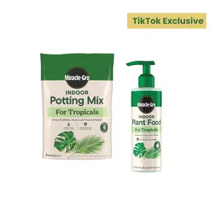 Tropical Bundle | Tropical Plant Care Kit - Indoor Potting Mix, Plant Food for Tropicals