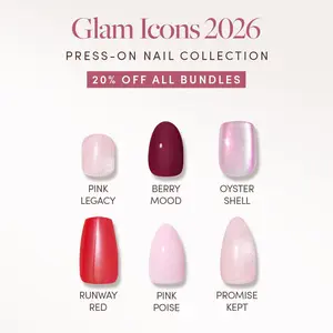 Glamnetic Glam Icons 2026 Press On Nail Bundle Collection