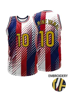 Men's #10 Breathable Sleeveless Basketball Jersey Pattern Embroidery Sweatshirt for Sports Training And Competition Summer Athletic Uniform Lightweight Jersey