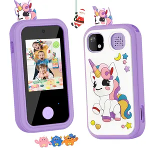 2.8 Inch Kids Toy Phone with Touch Screen & 1080P HD Video Camera, Fun Photo Filters & Photo Stickers, Educational Games + MP3 Player, Perfect Christmas Birthday Gift for Boys & Girls Ages 3-12 (with 32GB Card)