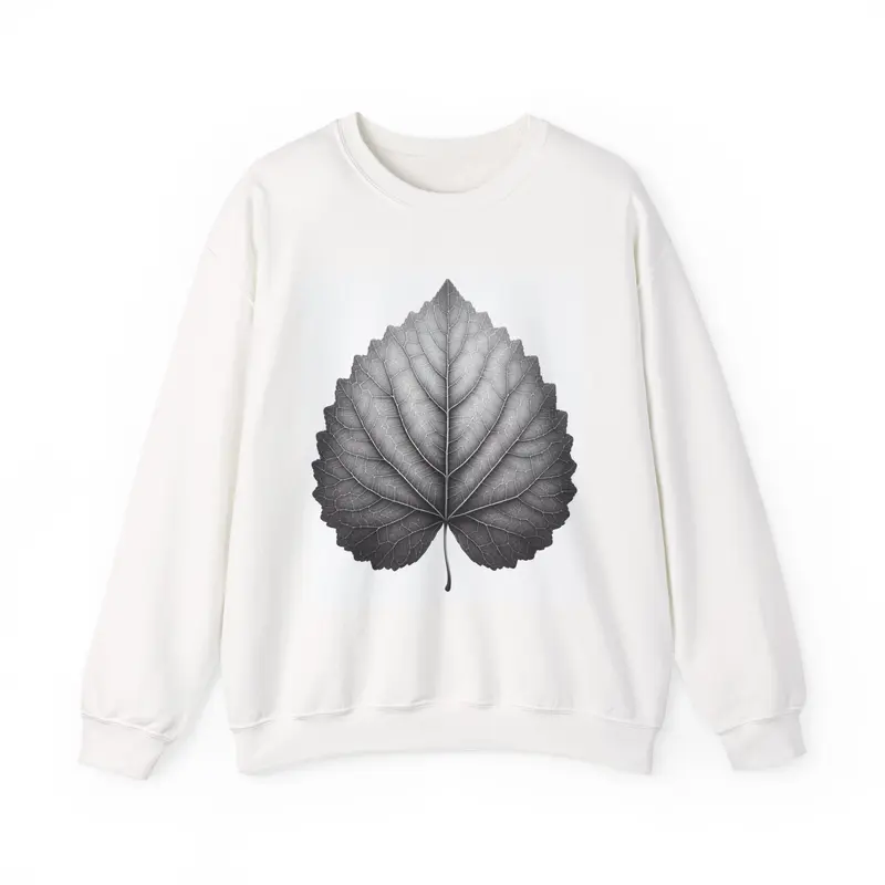 Nature-Inspired Leaf Sweatshirt | Cozy Unisex Crewneck for Autumn, Gift for Nature Lovers, Casual Wear, Eco-Friendly Fashion