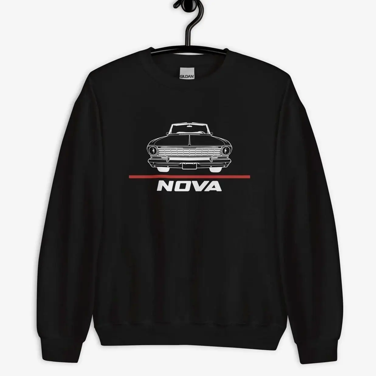 Vintage Classic Nova 1963 Convertible Car Owners Birthday Gift Silhouette Unisex T-Shirt Sweatshirt Hoodie, Gift for Car Lovers