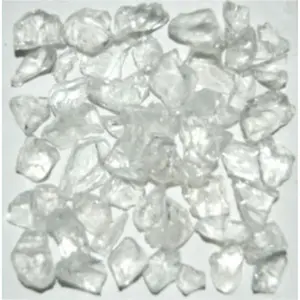 American Specialty Glass  Recycled Chunky Glass, Crystal Clear - Small - 0.25-0.5 in. - 10 lbs