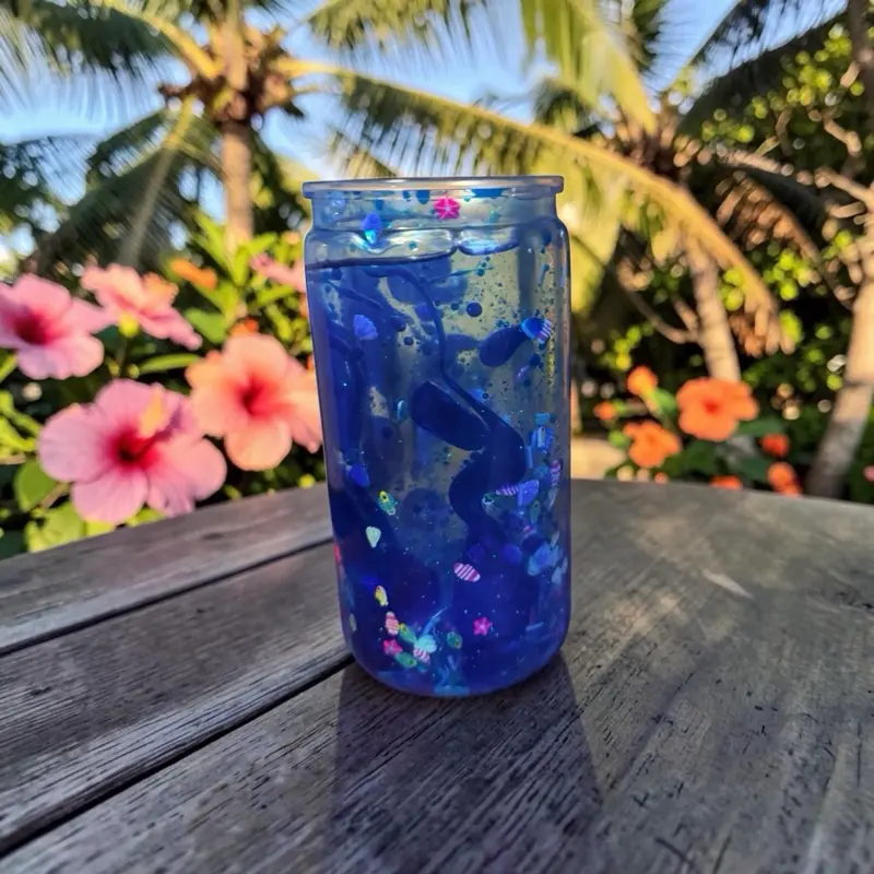 16 oz Snow Globe Tumblers with Vibrant Glitter for Festive Beverages Various Colors Personalization and Embellishments Customizable by Request Eye Catching Drinkware - Bottle, Washable, Reusable, Portable
