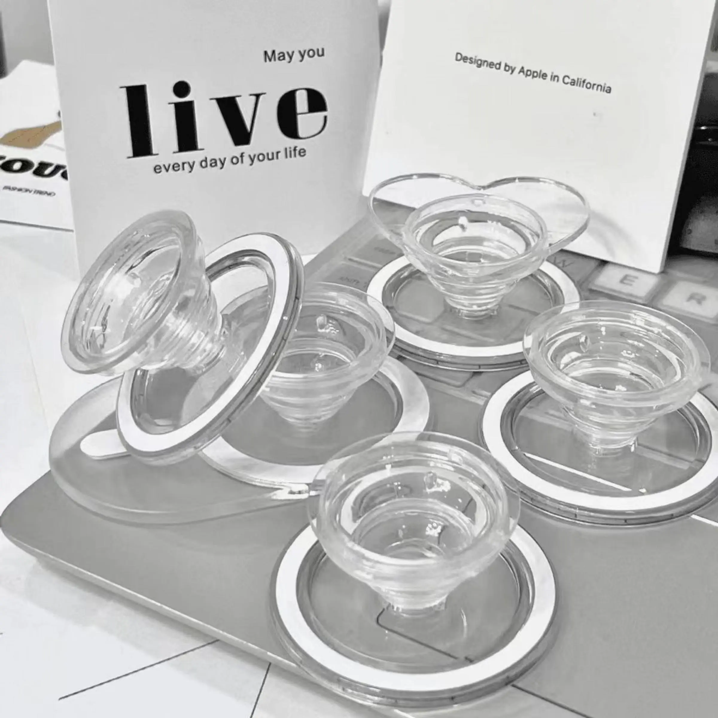 Magnetic Phone Holder, Retractable Phone Holder, Lightweight Phone Stand, Universal Mobile Phone Accessories for Home & Office