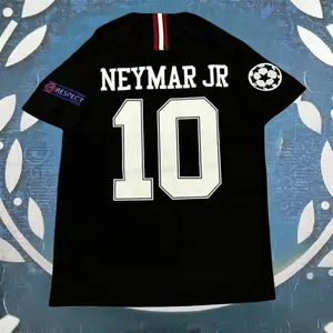 18-19 Away Black No. 10 Neymar Short Sleeve Breathable Football Jersey