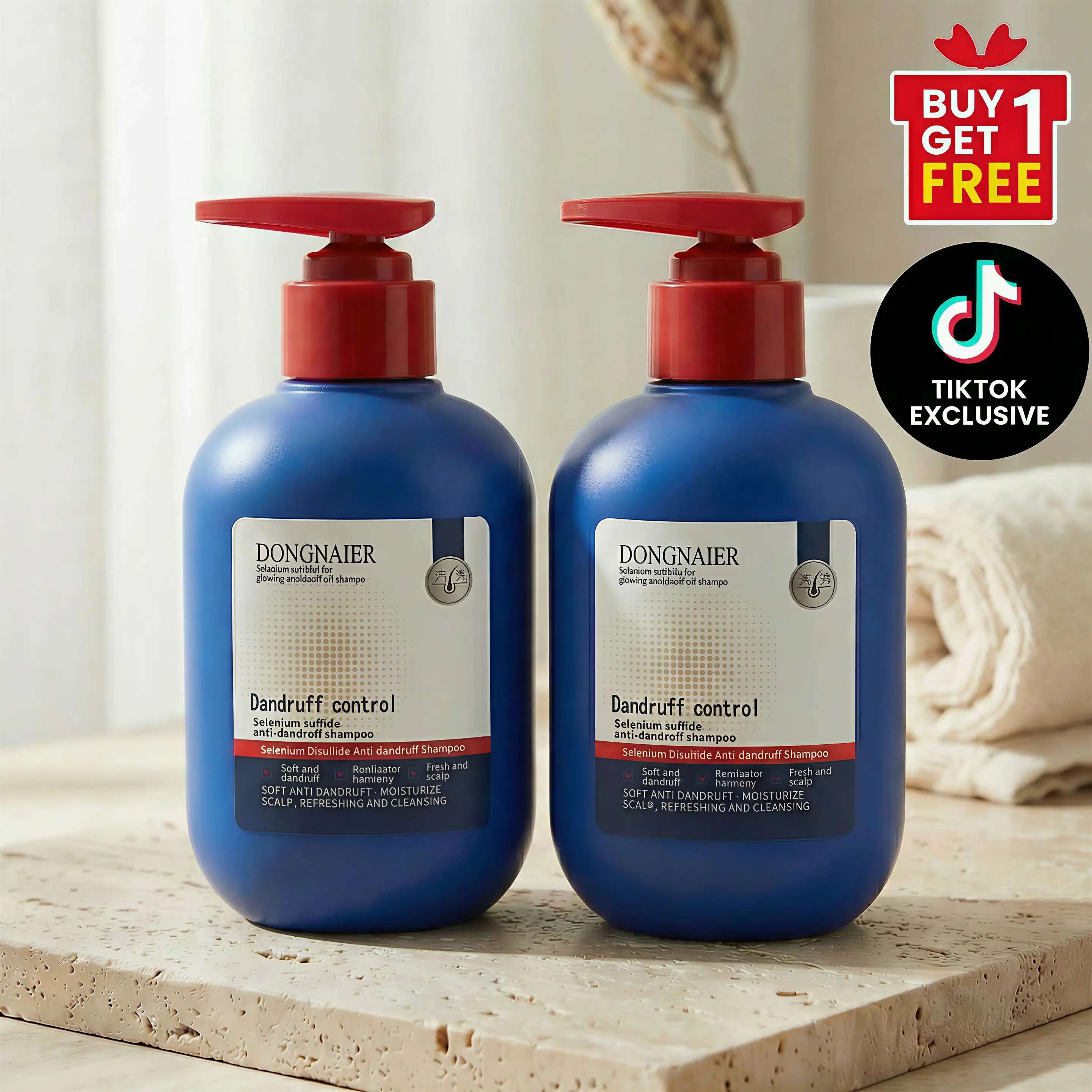 Silvi Selenium Sulfide Shampoo Bundle [2-Pack] (600ml Total) - Fast Relief for Severe Dandruff & Flakes - Non-Drying & Scented Formula