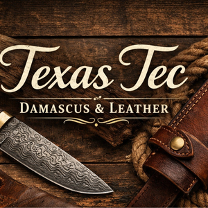Texas Tec Damascus & Leather
