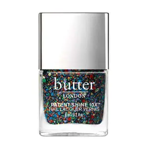 butter LONDON Patent Shine 10X Nail Lacquer - All You Need Is Love Rainbow Glitter 0.2 fl oz Gel-like Finish & Shine