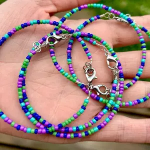 Beaded Wire Bracelets - Dainty + Delicate Beaded Design, Elegant + Versatile